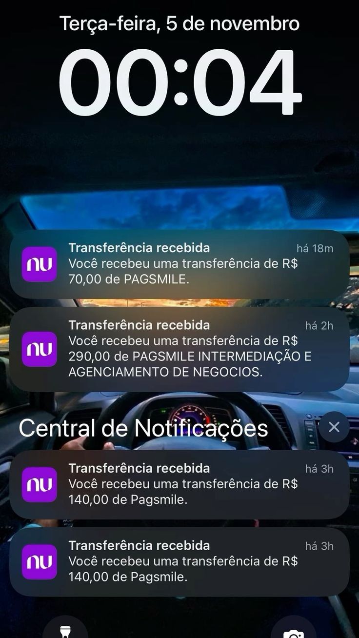 Print de comprovante enviado por um membro do clube